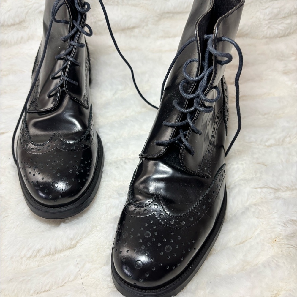 Italian Shoemakers Black Combat & Moto Boots